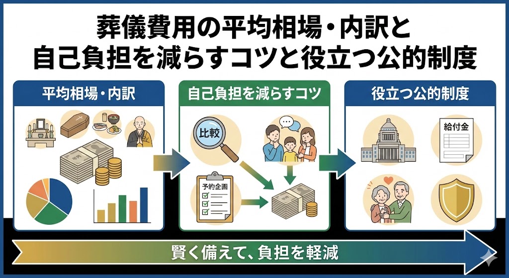 葬儀費用の平均相場・内訳と自己負担を減らすコツと役立つ公的制度