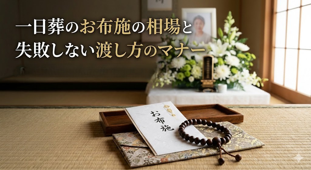 一日葬のお布施の相場と失敗しない渡し方のマナー