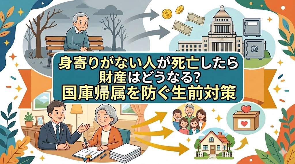 身寄りがない人が死亡したら財産はどうなる？国庫帰属を防ぐ生前対策